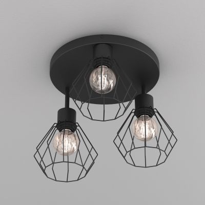 Luminex Parkla lampa podsufitowa 1x15 W czarna 9852