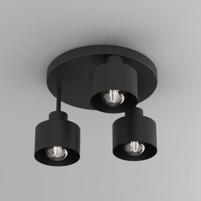 Luminex Parkla lampa podsufitowa 1x15 W czarna 9854