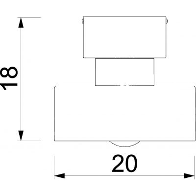 Luminex Marti lampa podsufitowa 1x15 W beżowa 9928
