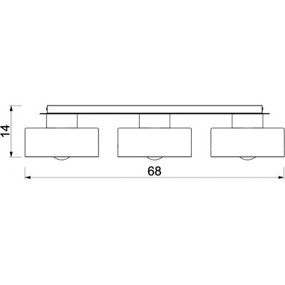 Luminex Marti lampa podsufitowa 3x15 W beżowa 9929