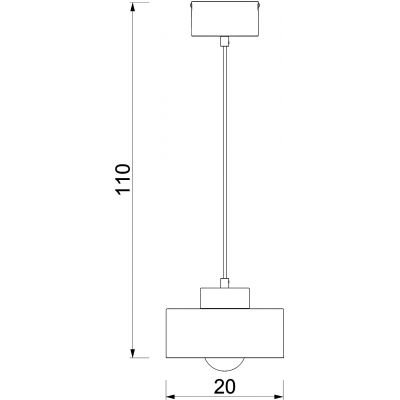 Luminex Marti lampa wisząca 1x15 W beżowa 9930