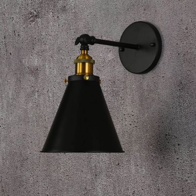 Lumina Deco Rubi W1 kinkiet 1x40W czarny/mosiądz LDWB007-1BK