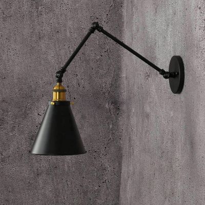 Lumina Deco Rubi W2 kinkiet 1x40W czarny/mosiądz LDWB007-2BK
