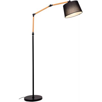 Lumina Deco Corsus lampa stojąca 1x40W czarno/kremowa LDF8305BK