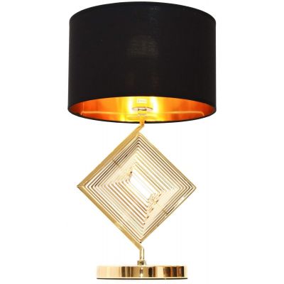 Lumina Deco Benardi lampa stołowa 1x40W czarno/złota LDT5529BK+GD