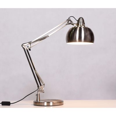 Lumina Deco Rigorria lampa biurkowa 1x40W srebrna LDT8815-3SL