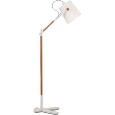 Mantra Nordica lampa stojąca 1x23W biały/drewno 4920