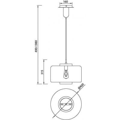 Mantra Jarras lampa wisząca 1x40 W miedź 6190