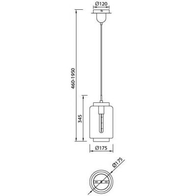 Mantra Jarras lampa wisząca 1x40 W brązowa 6201