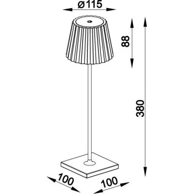 Mantra K2 lampa stojąca zewnętrzna 1x2,2W biały mat 6481