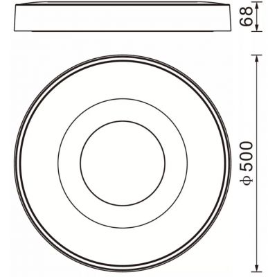 Mantra Coin Redondo plafon 1x80 W biały-drewno 7565