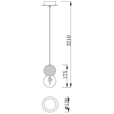 Mantra Galaxia lampa wisząca 1x20 W biała 7623