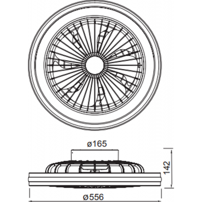 Mantra Gamer plafon 1x60 W biały 7861