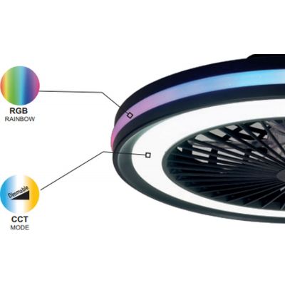 Mantra Gamer plafon 1x60 W czarny 7862