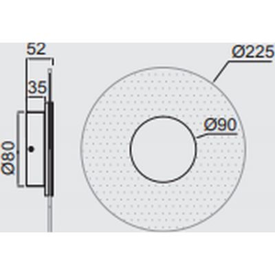 Mantra Venus kinkiet 1x9 W czarny 8011