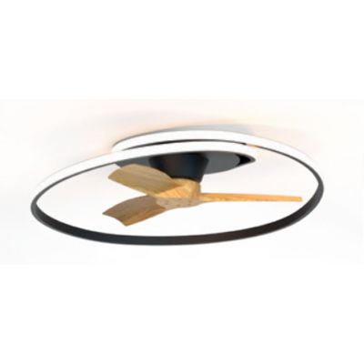 Mantra Ocean lampa podsufitowa 1x60 W czarna-drewno 8236