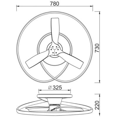 Mantra Ocean lampa podsufitowa 1x60 W czarna-drewno 8236