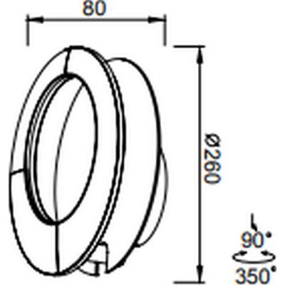 Mantra Toronto kinkiet 1x15 W biały 8463