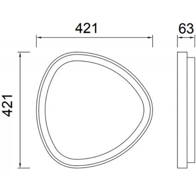 Mantra Niseko plafon 1x38 W biały 8629