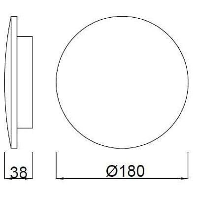 Mantra Bora Bora kinkiet 1x12 W biały C0102