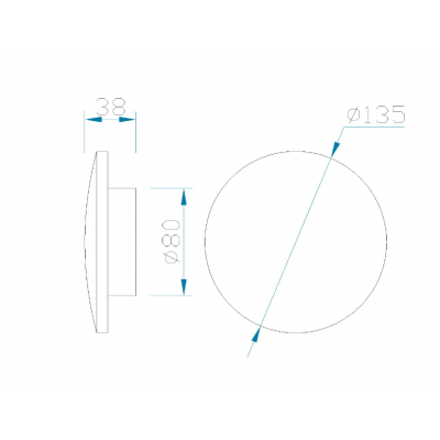 Mantra Bora Bora kinkiet 1x6 W czarny C0119