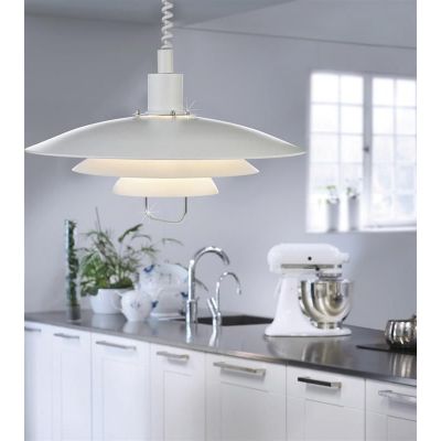 Markslöjd Kirkenes lampa wisząca 1x60 W biała 102281