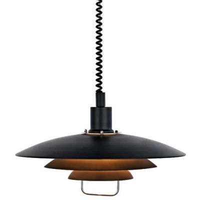 Markslöjd Kirkenes lampa wisząca 1x60 W czarna 104540