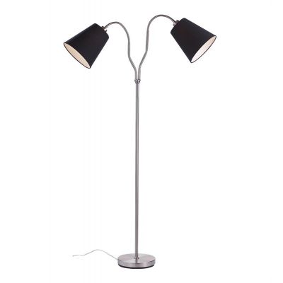 Markslöjd Modena lampa stojąca 2x60W stalowy/czarny 105248