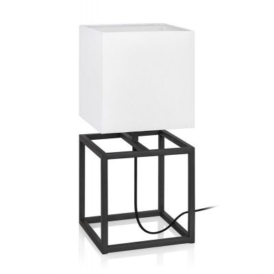 Markslöjd Cube lampa stołowa 1x60W czarny/biały 107306