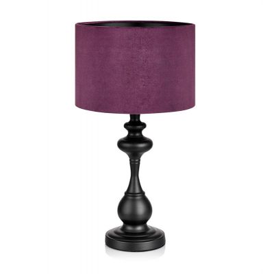 Markslöjd Connor lampa stołowa 1x40W czarny/fioletowy 107370