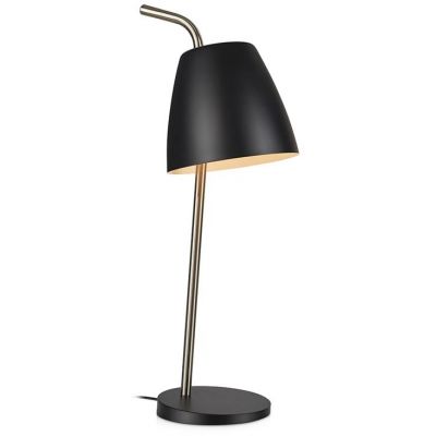 Markslöjd Spin lampa biurkowa 1x40W czarny/stal 107730