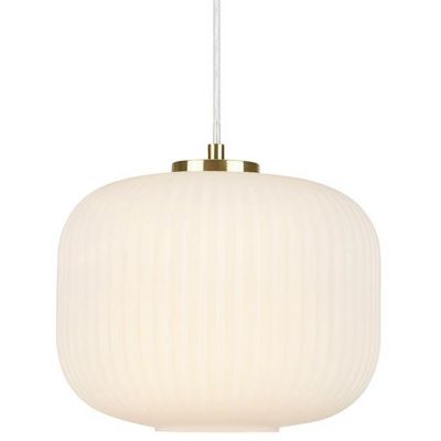 Markslöjd Sober lampa wisząca 1x20W mosiądz/biały 107918