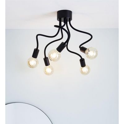 Markslöjd Medusa lampa podsufitowa 5x20 W czarna 107931