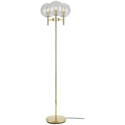 Markslöjd Crown lampa stojąca 3x20W złoty/przezroczysty 107946