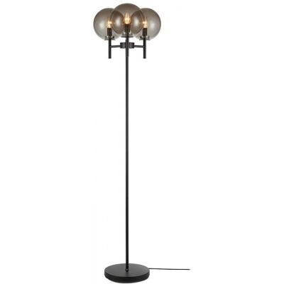 Markslöjd Crown lampa stojąca 3x20W czarny/przydymiony 107947