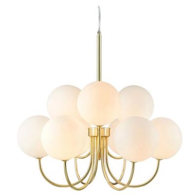 Markslöjd Bianco lampa wisząca 9x20W biała/złota 107994