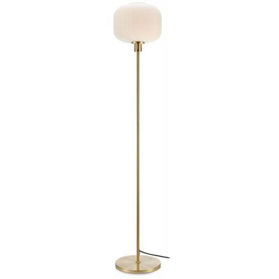Markslöjd Sober lampa stojąca 1x40W mosiądz szczotkowany/biały 108054