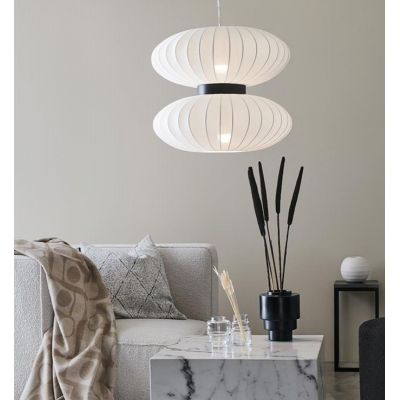 Markslöjd Daburu lampa wisząca 2x40W biało/czarna 108113
