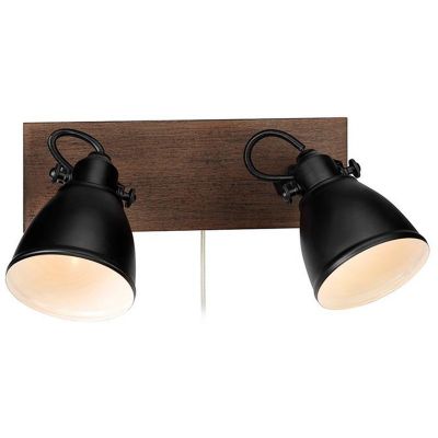 Markslöjd Native kinkiet 2x18W brązowy/czarny 108213