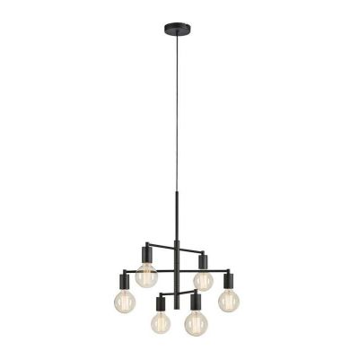 Markslöjd Cielo lampa wisząca 6x40 W czarna 108717