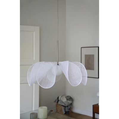 Markslöjd Styrka lampa wisząca 1x40 W biała-nikiel 108818