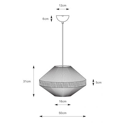 Markslöjd Razzo lampa wisząca 1x40 W beżowa 108823