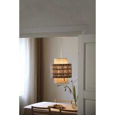 Markslöjd Ano lampa wisząca 1x40 W brązowa-beżowa 108824