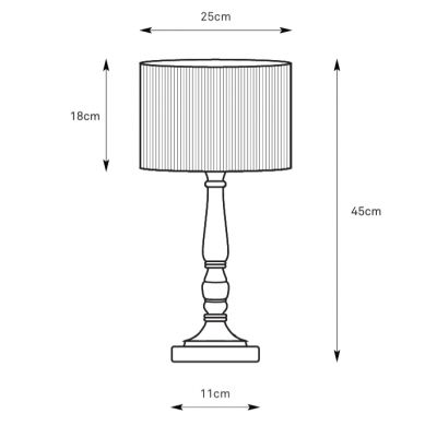 Markslöjd Ano lampa stołowa 1x40 W brązowa-beżowa 108826