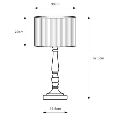 Markslöjd Ano lampa stołowa 1x40 W brązowa-beżowa 108827