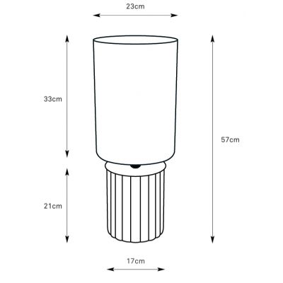 Markslöjd Can lampa stołowa 1x40 W biała-szara 108831