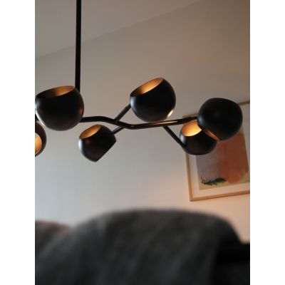 Markslöjd Cupolo lampa wisząca 7x40 W czarna 108860