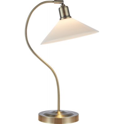 Markslöjd Vela lampa stołowa 1x40 W biała-mosiądz 108863