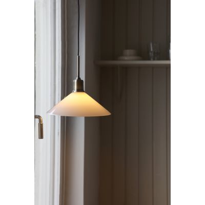 Markslöjd Vela lampa wisząca 1x40 W biała-mosiądz 108867