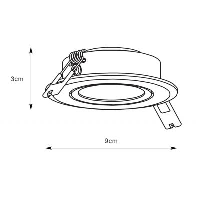 Markslöjd Pluto lampa do zabudowy 1x4,9 W biała 108884